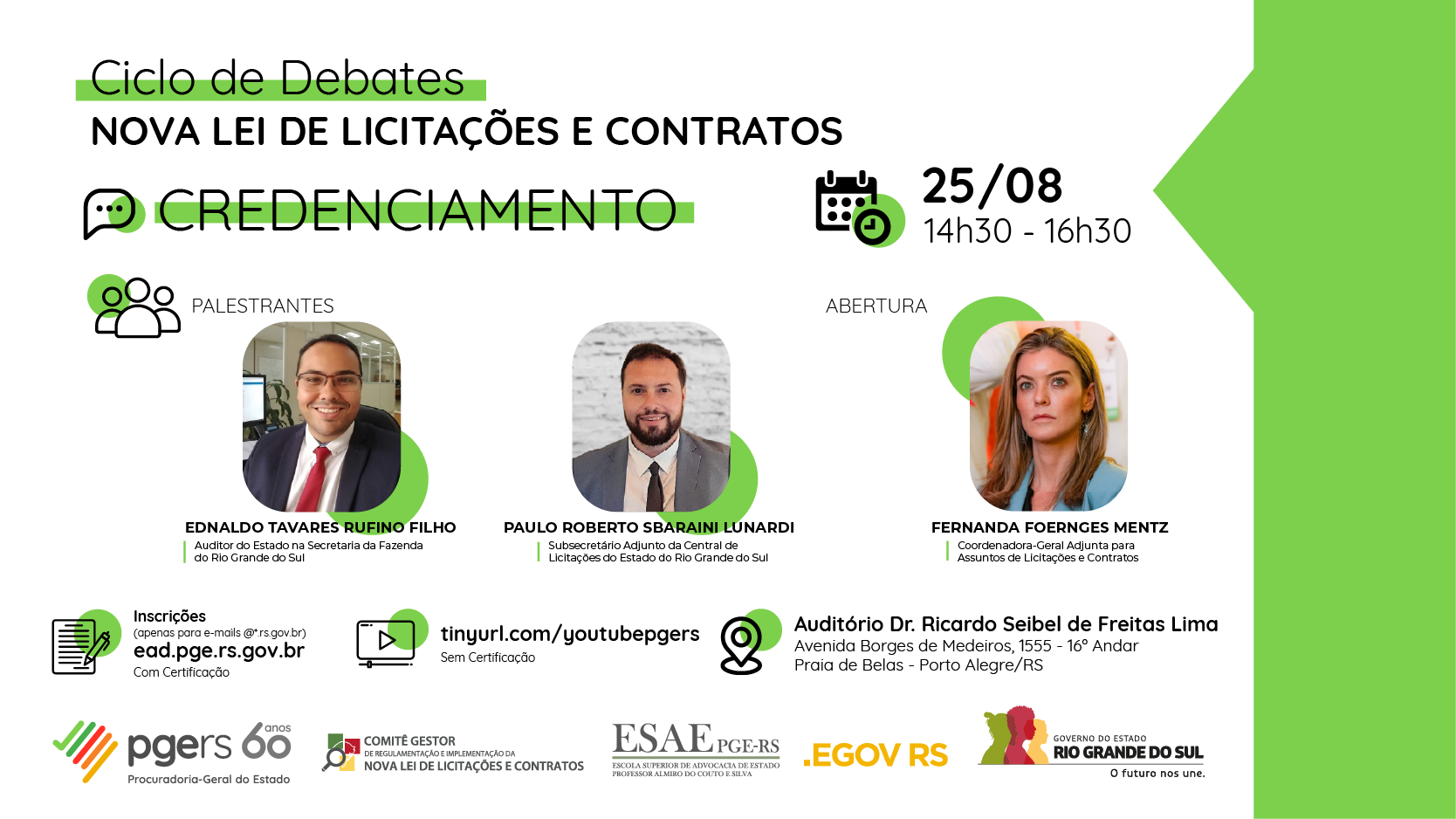 Evento Gravado: Nova Lei de Licitações e Contratos: Credenciamento