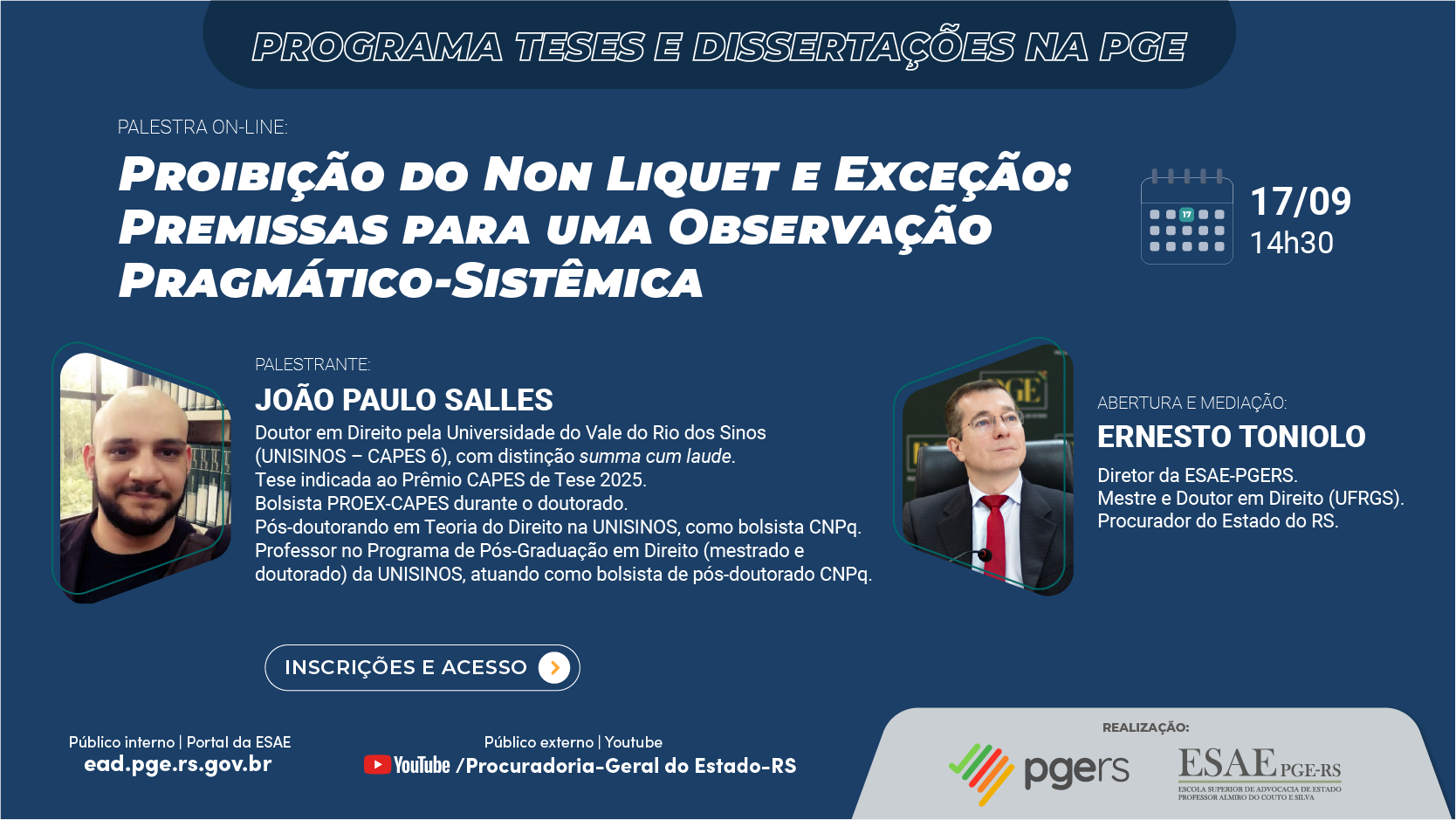 Evento Gravado: Teses & Dissertações na PGE | Proibição do Non Liquet