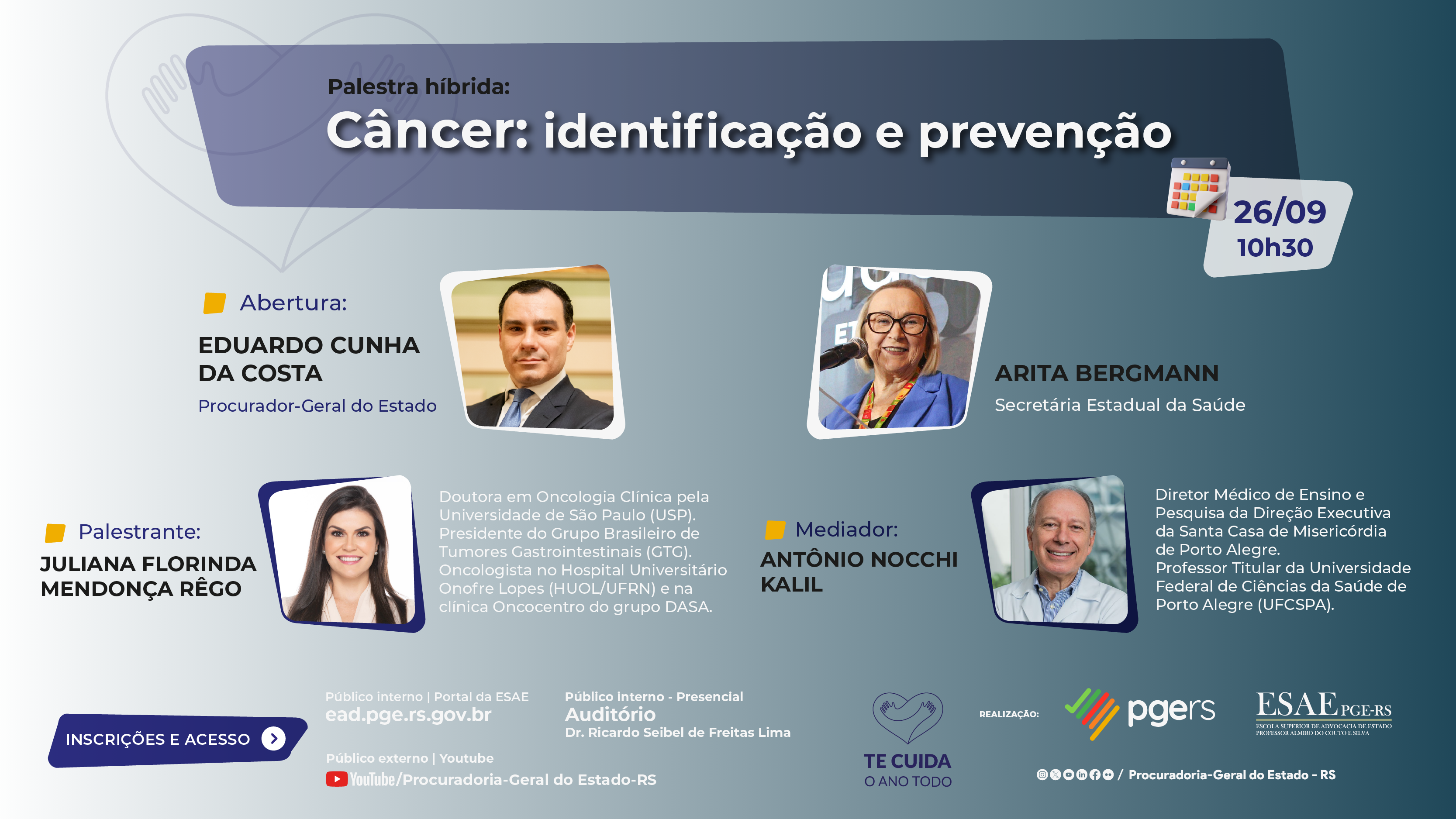 Evento Gravado: Câncer: Identificação e Prevenção