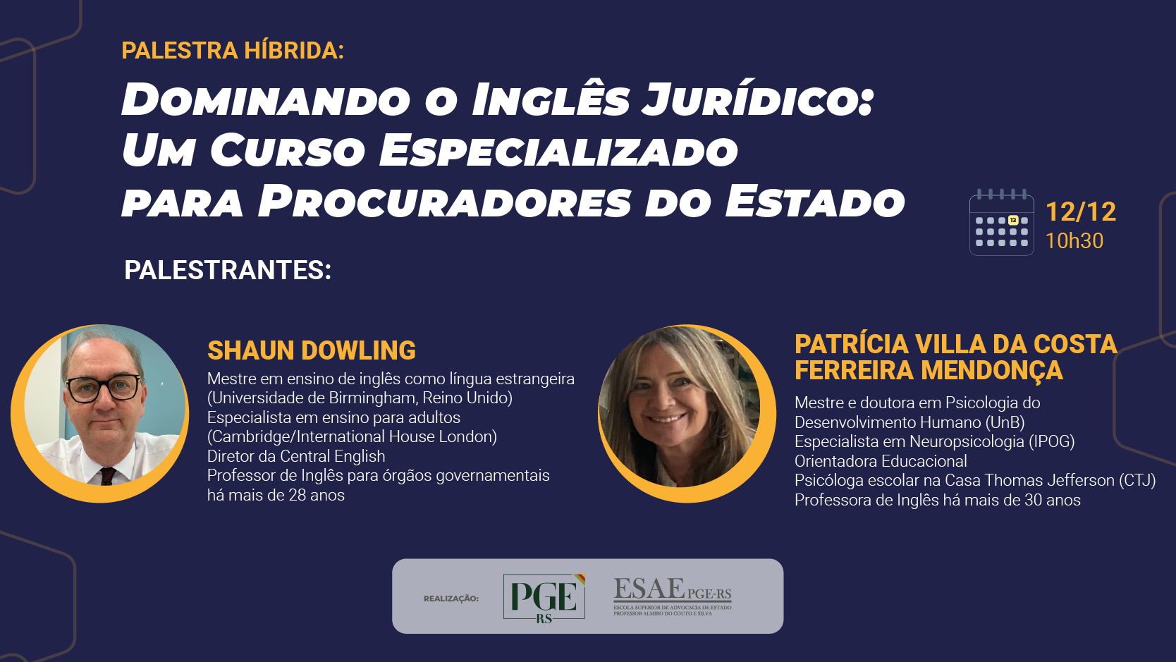 Banner do curso Dominando o Inglês Jurídico