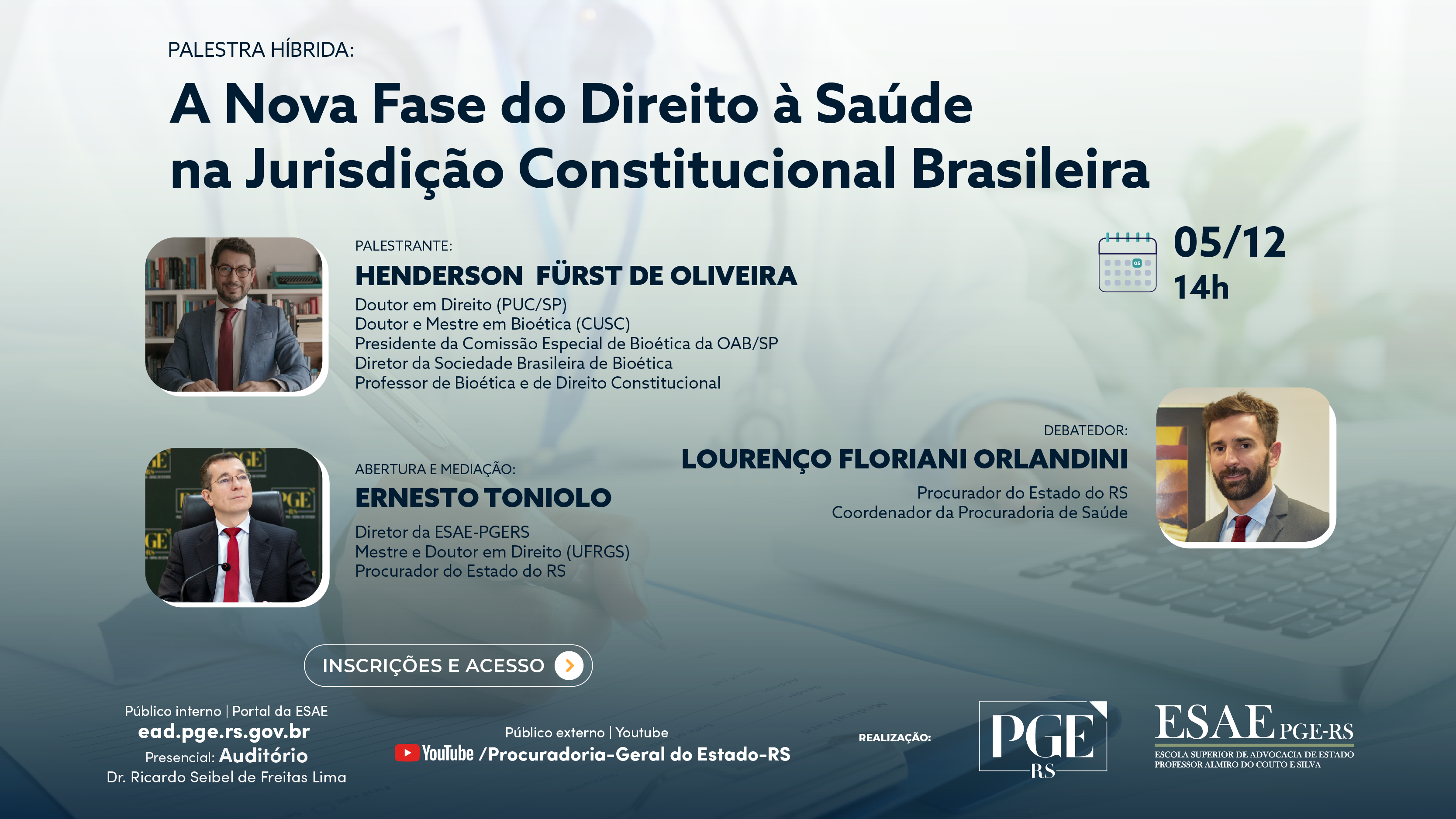 Banner do evento sobre Direito à Saúde