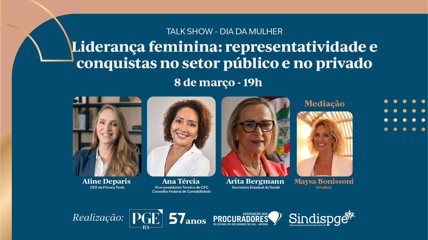 Palestra Dia da Mulher - Liderança feminina: representatividade e conquistas no setor público e no privado